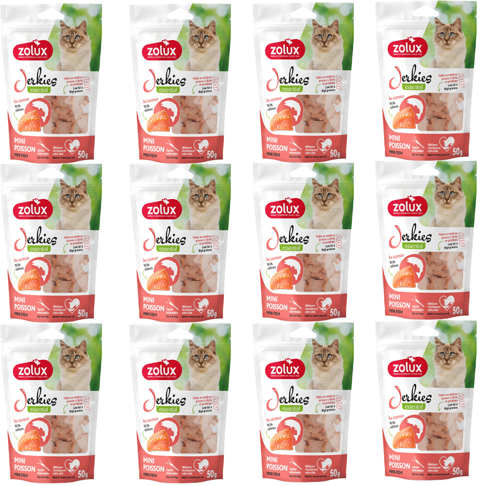 Przysmak dla Kota Jerkies z Łososiem 12x50g ZOLUX